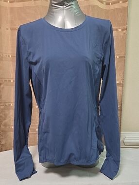 Spyder Long-Sleeve Performance Top in Navy Blue